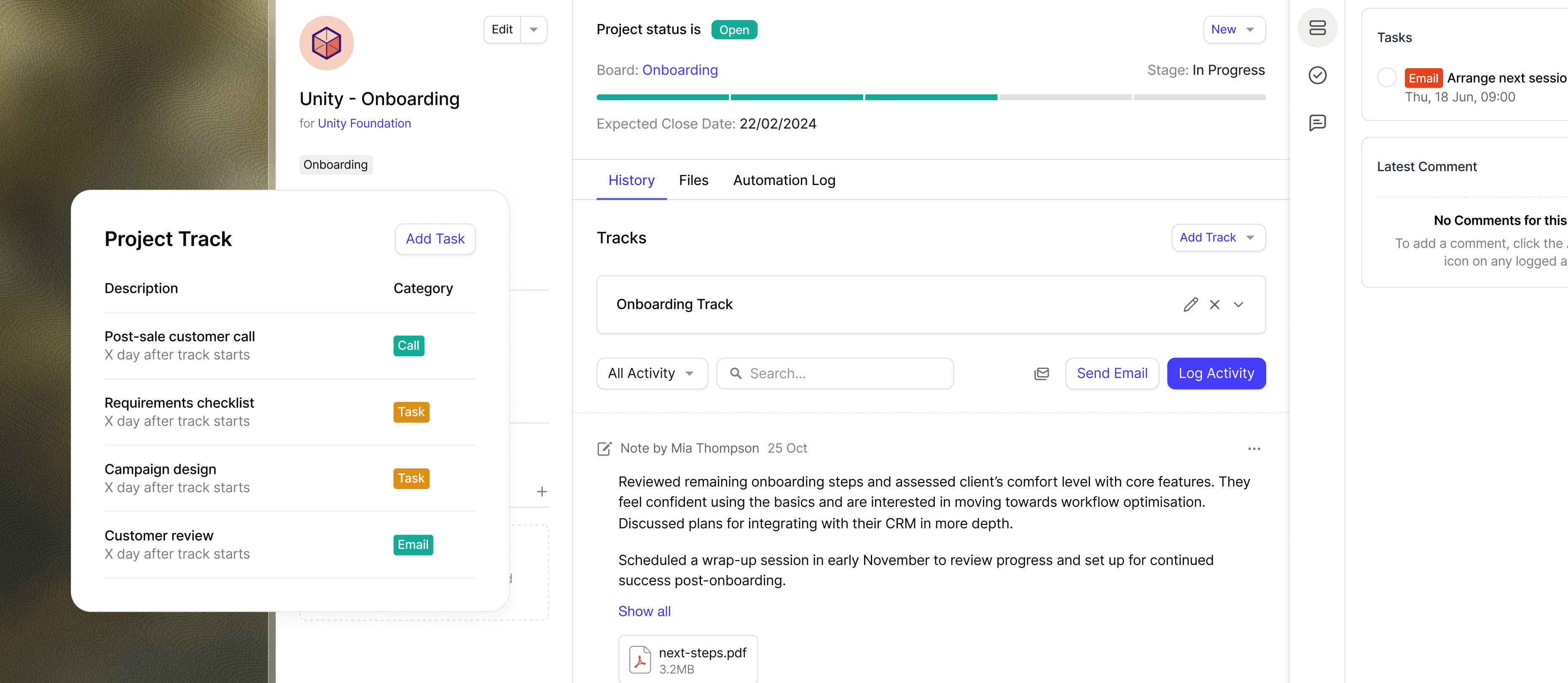 Su proceso, en piloto automático