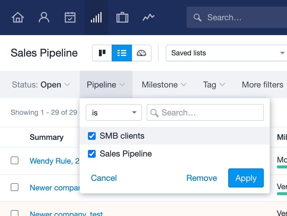 Filtering your pipelines