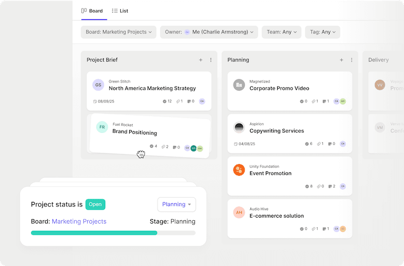 Two directors of Hyperact sitting together looking at the camera.