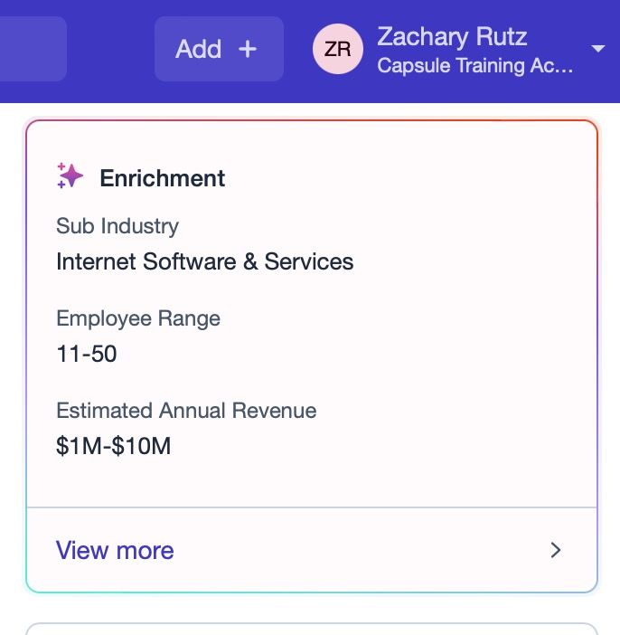 example of enrichment table