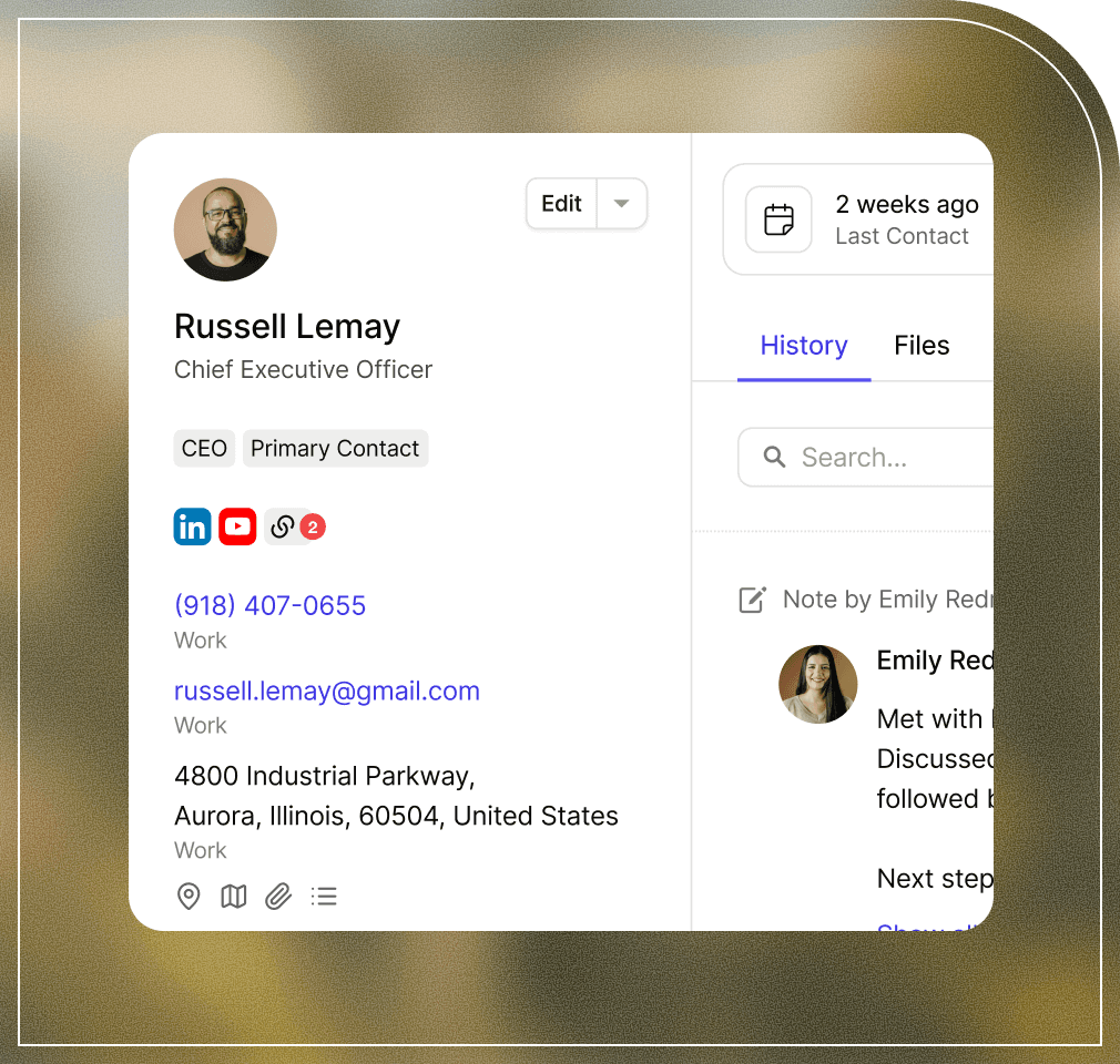 Conservez toutes vos données de prospects et de contacts en sécurité et organisées pour une segmentation simple et un marketing plus efficace dans Capsule CRM.