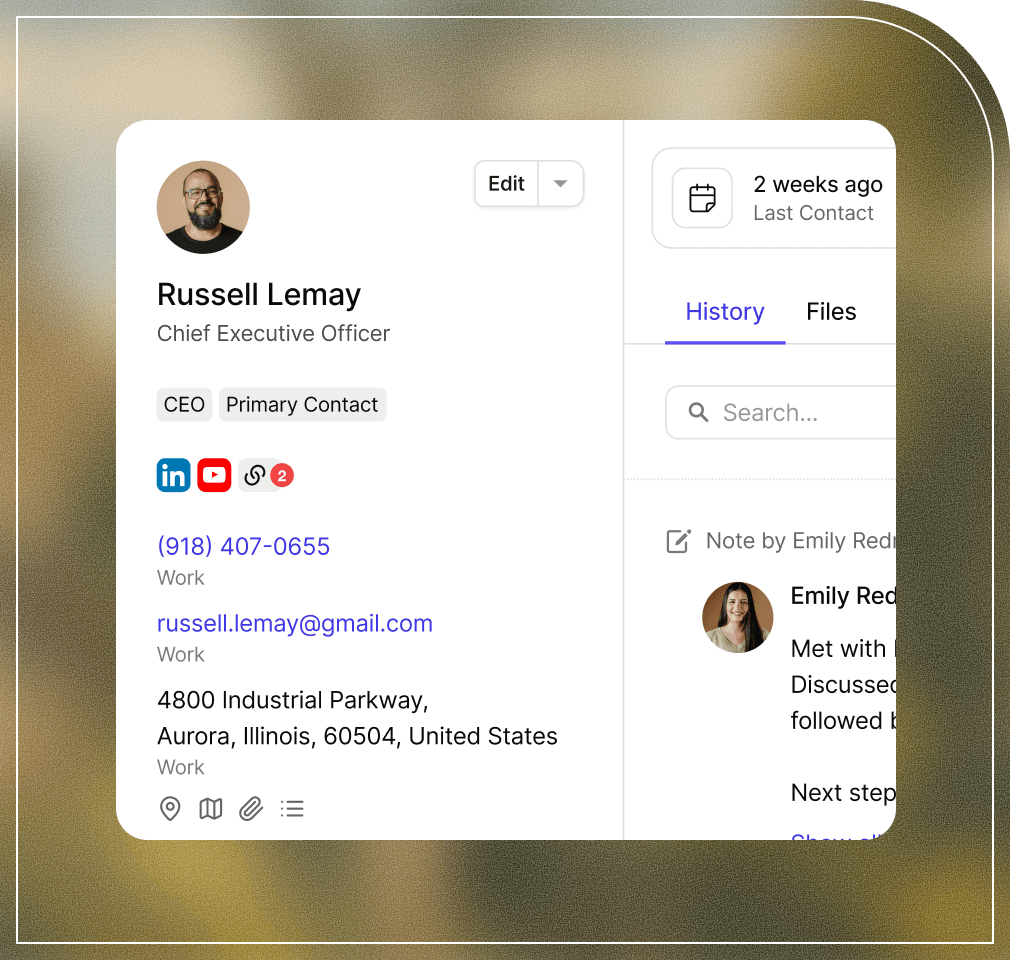 Keep all your lead and contact data safe and organised for simple segmentation and more efficient marketing in Capsule CRM