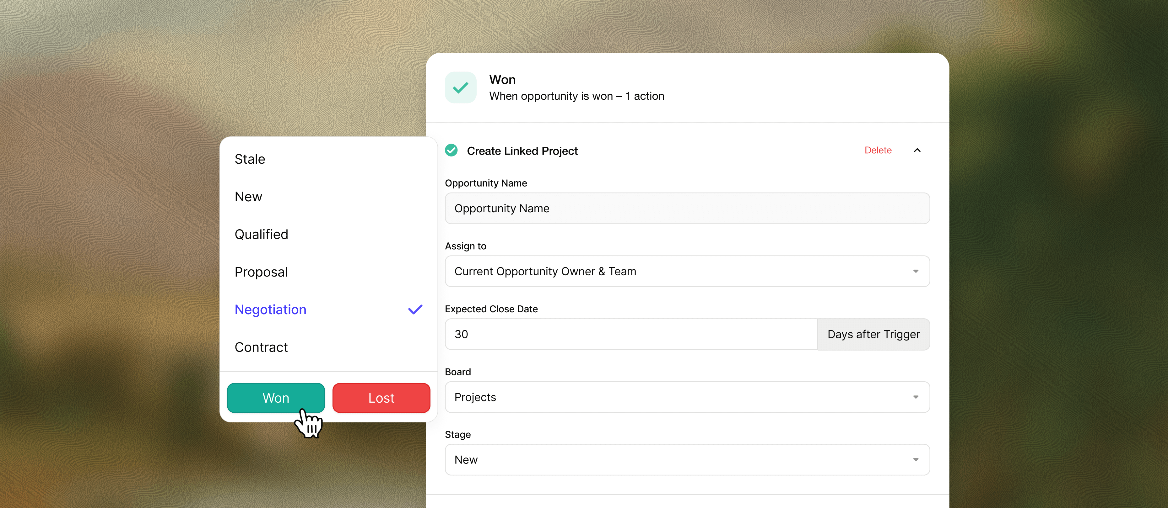 Cierre el trato. Entregar inmediatamente.