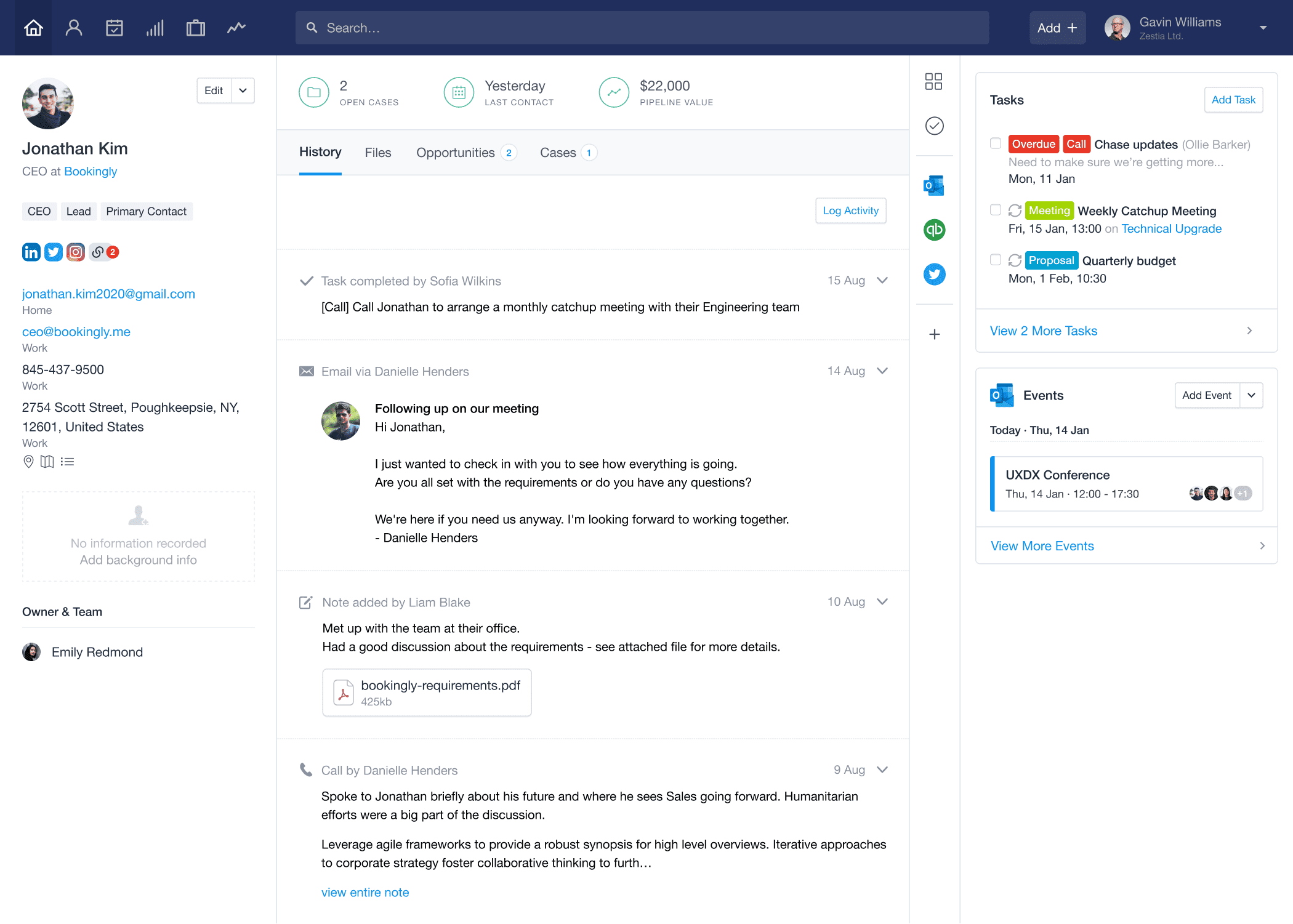 Visibilidad de los calendarios de los colegas