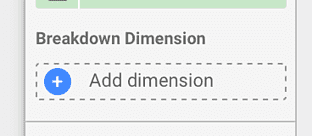 Botão Adicionar dimensão de detalhamento