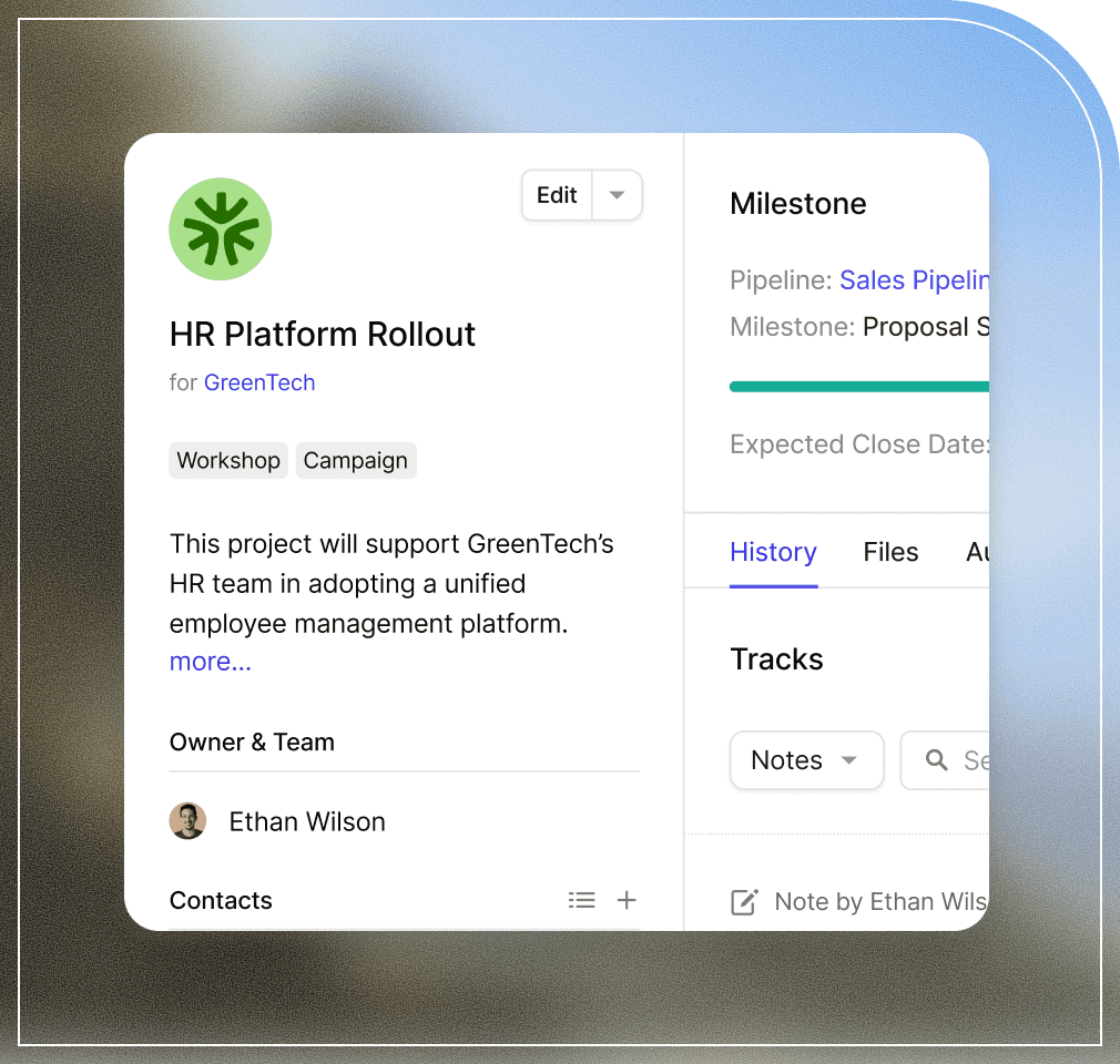 Gérez les coordonnées de vos prospects et clients dans une présentation claire et nette avec le CRM gratuit de Capsule